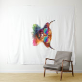 Tenture Vache écossaise Highland en lunettes de soleil Eau (En situation (horizontale))