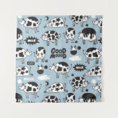 Tenture Vache et lait (Devant)