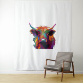 Tenture Vache friésienne Holstein - Vache mignonne - Cadea (En situation)