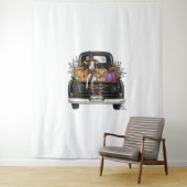 Tenture Vache Halloween Highland (En situation)