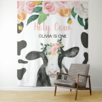 Vache sacrée, je suis une gingham rose florale pou