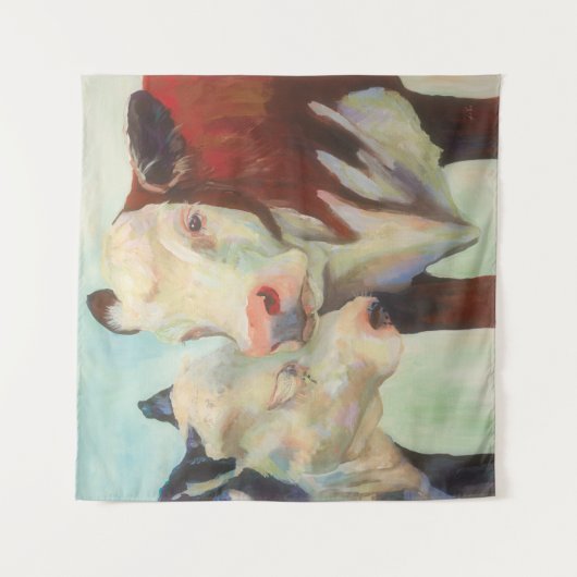 Tenture Vaches amoureuses (Devant)