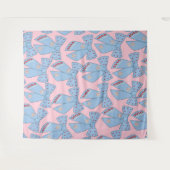 Tenture Vaches Roses Et Bleues (Devant (Horizontal))