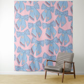 Tenture Vaches Roses Et Bleues (En situation)