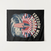 Tenture Vague de liberté 4 juillet (Devant (Horizontal))