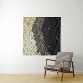 Tenture Vague dorée, texture papier. (En situation (horizontale))