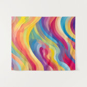 Tenture Vagues arc-en-ciel (Devant (Horizontal))