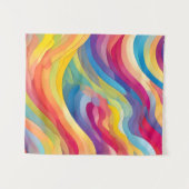 Tenture Vagues arc-en-ciel (Devant (Horizontal))