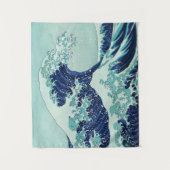 Tenture Vagues bleues Hokusai (Devant)