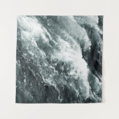 Tenture Vagues De Belle Mer Noire Et Blanc (Devant (Horizontal))