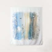 Tenture *~* Vagues de Plage Coucher de Soleil Lever de Sol (Devant)