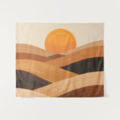 Tenture Vagues de sable doux au coucher du soleil (Devant (Horizontal))