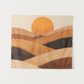Tenture Vagues de sable doux au coucher du soleil (Devant (Horizontal))