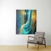 Tenture Vagues océaniques clignantes (En situation)