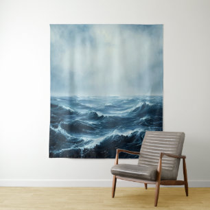 Tenture Vagues océaniques des mers dures