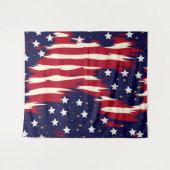 Tenture Vagues patriotiques (Devant (Horizontal))