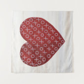 Tenture Valentine rustique | étreint et embrasse le coeur (Devant)