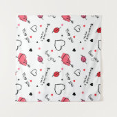 Tenture Valentine's Hearts Arrow sans couture (Devant (Horizontal))