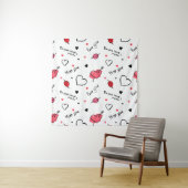 Tenture Valentine's Hearts Arrow sans couture (En situation)