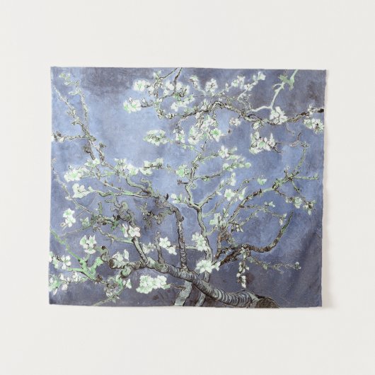 Tenture Van Gogh Almond Blossoms en acier bleu (Devant (Horizontal))
