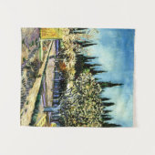 Tenture Van Gogh - Orchard Entouré de Cyprès (Devant (Horizontal))