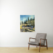 Tenture Van Gogh - Orchard Entouré de Cyprès (En situation)