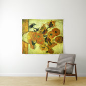 Tenture Van Gogh - Vase à vie morte avec 14 tournesols (En situation (horizontale))