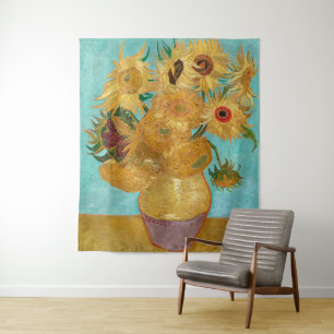 Tenture Vase avec douze tournesols Van Gogh