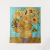 Tenture Vase avec douze tournesols | Van Gogh | (Devant)