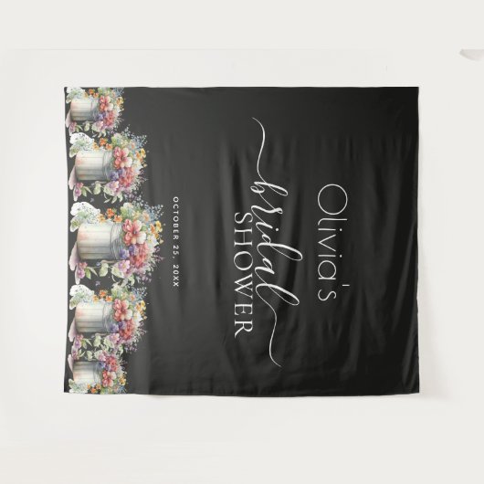 Tenture Vase de fleurs printanières romantiques pour une d (Devant (Horizontal))