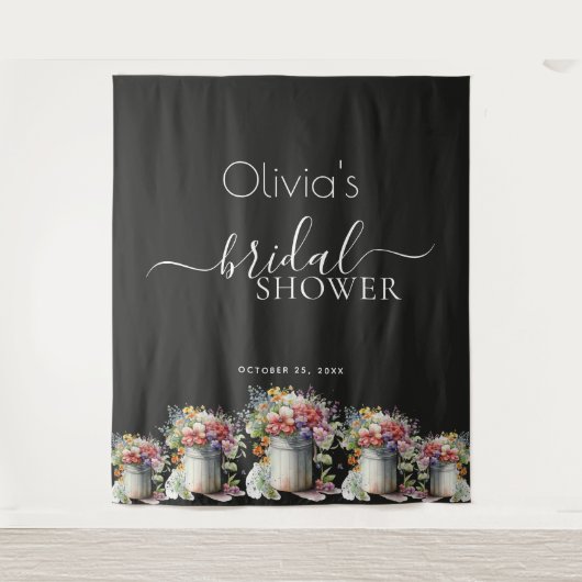 Tenture Vase de fleurs printanières romantiques pour une d (Devant)