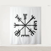 Tenture Vegvísir (Boussole Viking) (Devant)