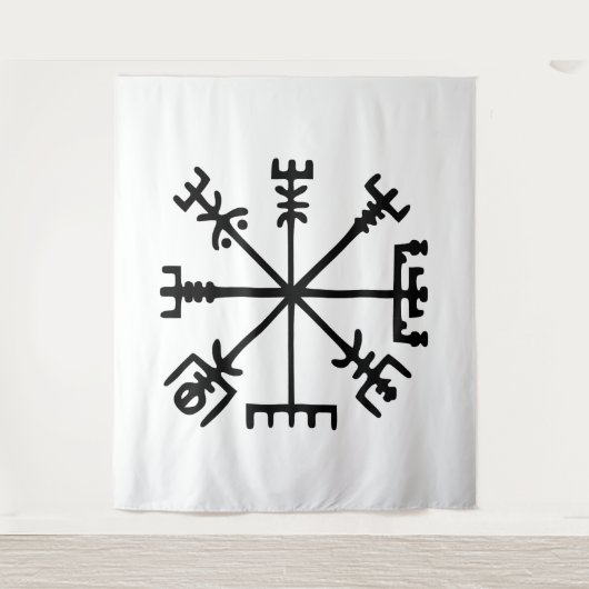 Tenture Vegvísir (Viking Compass) (Devant)