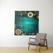 Tenture Veille bijoux Steampunk sur un Arrière - plan vert (En situation (horizontale))