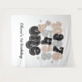 Tenture Veille du Nouvel An Premier Anniversaire (Devant (Horizontal))