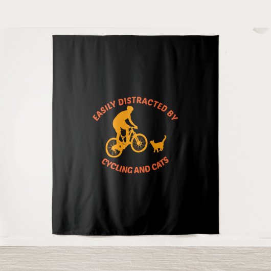 Tenture vélo et chat (Devant)