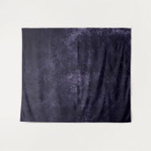 Tenture Velours Midnight Damask | Fond Indigo Grunge (Devant (Horizontal))