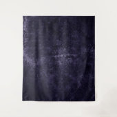 Tenture Velours Midnight Damask | Fond Indigo Grunge (Devant)