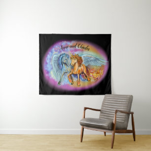 Tenture Vent et flamme, Pegasus et Unicorne