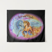 Tenture Vent et flamme, Pegasus et Unicorne (Devant (Horizontal))