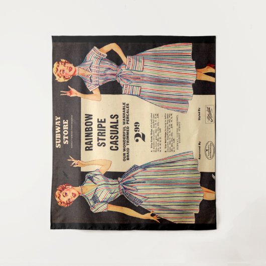 Tenture Vente 1953 de robe de magasin de souterrain de (Devant)