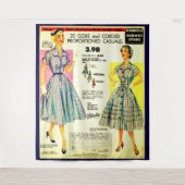 Tenture Vente de vêtements au magasin Gimbels 1953 (Devant)