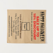 Tenture Vente d'Halloween d'affaires sur une légère tapiss (Devant (Horizontal))