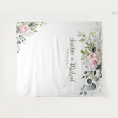 Tenture Verdure rose pâle Mariage Arrière-plans (Devant (Horizontal))