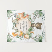 Tenture Verdure rustique Forêts Boisés Animaux de bienvenu (Devant (Horizontal))