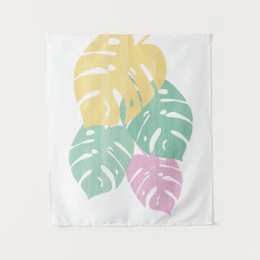 Tenture Verdure tropicale - Monstera Feuilles (Devant)
