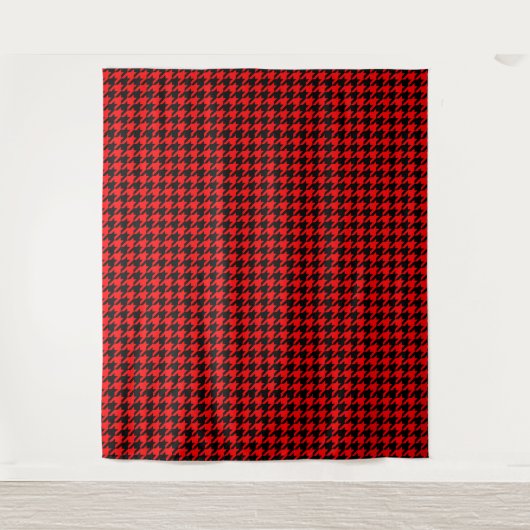 Tenture Vérification de la position de base rouge et noire (Devant)