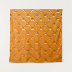 Tenture Véritable rembourrage en cuir marron.
