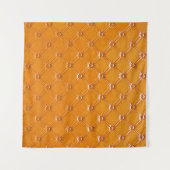 Tenture Véritable rembourrage en cuir marron. (Devant (Horizontal))