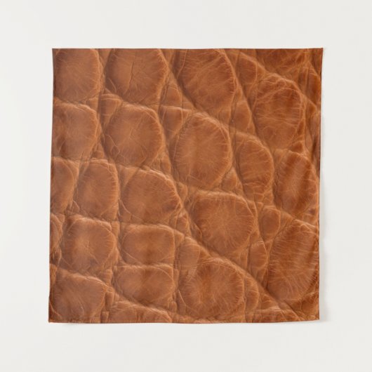 Tenture Véritable texture en cuir d'alligator brun brun br (Devant (Horizontal))